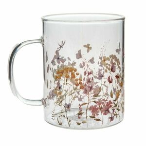 Szklany kubek 410 ml Flowers – Dakls obraz