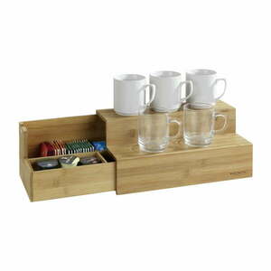 Pojemnik bambusowy na herbatę z półkami na kubki Wenko obraz