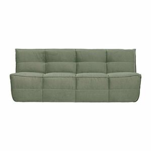 Zielona aksamitna sofa 204 cm Cluster – vtwonen obraz