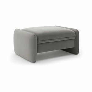 Ciemnoszary aksamitny podnóżek Georgia – Micadoni obraz