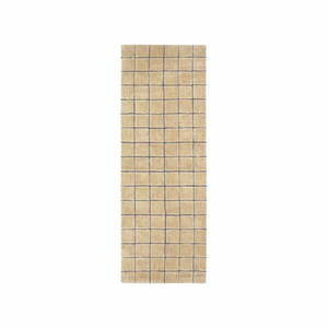 Wełniany chodnik tkany ręcznie w bursztynowym kolorze 80x230 cm Mosaic Amber – Lorena Canals obraz