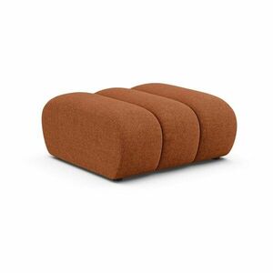 Ceglasty podnóżek z tkaniny szenilowej Lupine – Micadoni obraz