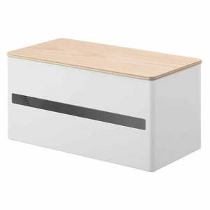 Biały metalowy stojak na ręczniki papierowe Rin – YAMAZAKI obraz