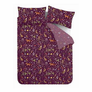 Fioletowa pościel dwuosobowa 230x220 cm Enchanted Twilight – Catherine Lansfield obraz