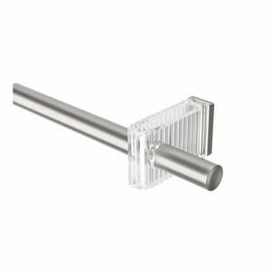 Stalowy regulowany karnisz w kolorze matowego srebra 107 - 305 cm Flute – Umbra obraz