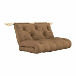 Brązowa rozkładana sofa 135 cm Hooked – Karup Design obraz
