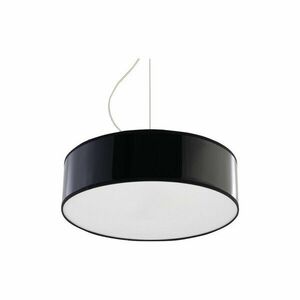 Czarna lampa wisząca Atis – Sollux obraz