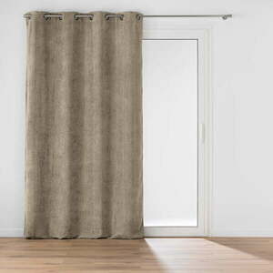 Jasnobrązowa zasłona z szenilu 140x260 cm Leo – douceur d'intérieur obraz