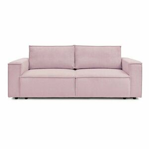 Jasnoróżowa sztruksowa rozkładana sofa 245 cm Nihad – Bobochic Paris obraz
