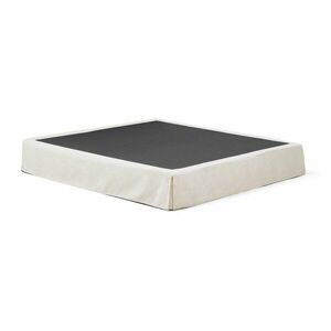 Białe tapicerowane łóżko dwuosobowe bez zagłówka 180x200 cm Jaira – Kave Home obraz