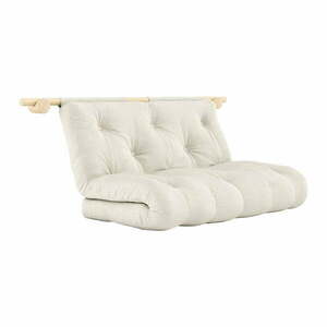 Lniana rozkładana sofa w naturalnym kolorze 135 cm Hooked – Karup Design obraz