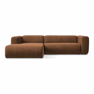 Narożnik (lewostronny/z szezlongiem) w kolorze terakoty Ekahi – Makamii obraz