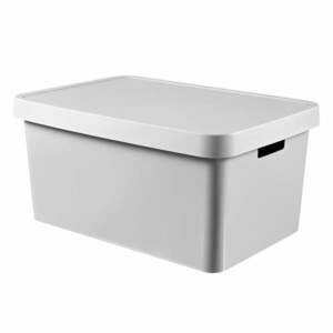 Szary pojemnik z pokrywką Curver Infinity, 45 l obraz