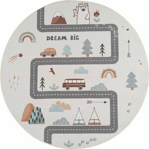 Kremowy dywan dziecięcy odpowiedni do prania ø120 cm Coco 1134 – Ayyildiz Carpets obraz