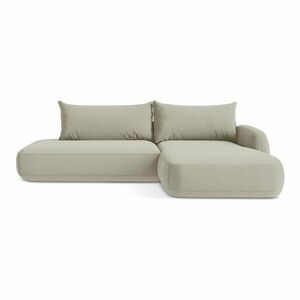 Beżowy rozkładany narożnik (prawostronny/z szezlongiem) Hale – Makamii obraz