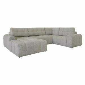 Jasnobrązowy rozkładany narożnik modułowy ze schowkiem (prawostronny) Lulu – Miuform obraz