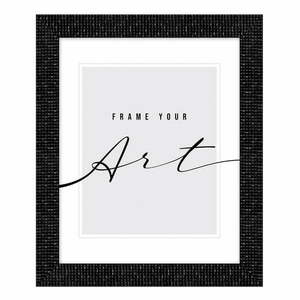 Plastikowa ramka ścienna w kolorze matowej czerni 48x58 cm obraz