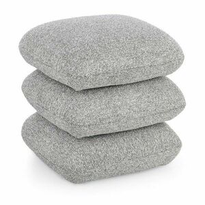 Szary puf z materiału bouclé Antara – Bizzotto obraz