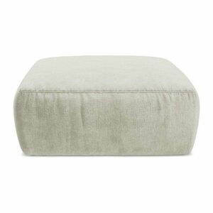 Beżowy podnóżek z tkaniny szenilowej Kuki – Makamii obraz