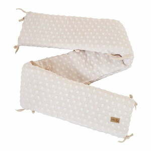 Beżowy ochraniacz do łóżeczka z mieszanki bawełny 170 cm Frosty Almond – Roba obraz