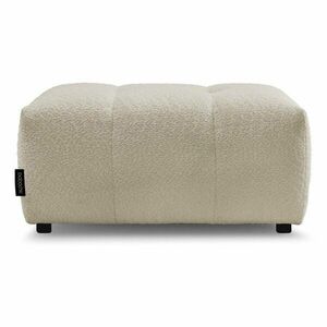 Beżowy podnóżek z materiału bouclé Roxelane – Bobochic Paris obraz