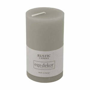 Szara świeczka Rustic candles by Ego dekor Rust, 38 h obraz