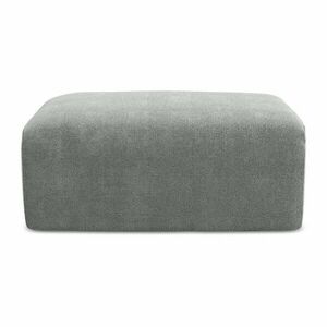 Szary podnóżek z tkaniny szenilowej Kona – Makamii obraz