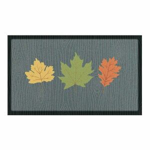 Wycieraczka 40x70 cm Autumn Leaves on Green – Artsy Doormats obraz