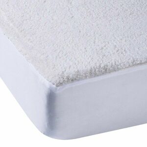 Kremowe prześcieradło z mikropluszu z gumką 185x200 cm Thermal Sherpa – Catherine Lansfield obraz