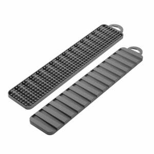 Szara plastikowa podkładka do naczyń 42x8 cm Gravity – Metaltex obraz