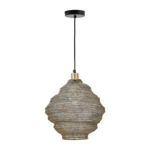 Lampa wisząca w kolorze złota z metalowym kloszem ø 30 cm Sarraco – Kave Home obraz