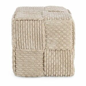 Beżowy puf Dado – Bizzotto obraz