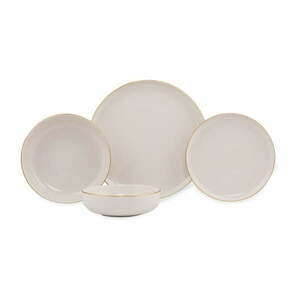 Zestaw talerzy z porcelany 16 szt. – Hermia obraz