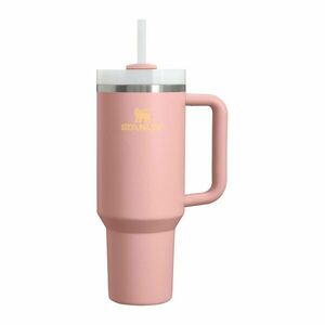 Brzoskwiniowy termos ze stali nierdzewnej ze słomką 1, 18 l Quencher H2.O FlowState™ Tumbler Peach Rose – Stanley obraz