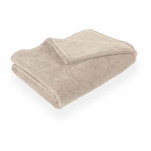 Szarobrązowy koc z mikropluszu 150x200 cm Pippa – Tiseco Home Studio obraz