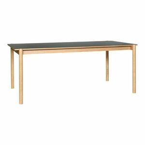 Stół z litego drewna dębowego 107x190 cm Oblique – Hübsch obraz