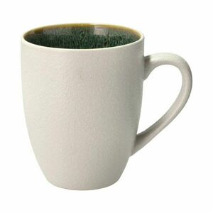 Biało-zielony kubek ceramiczny 300 ml Gastro White/Green – Bitz obraz