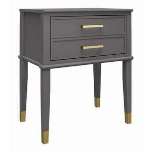 Ciemnoszara szafka nocna Westerleigh – CosmoLiving by Cosmopolitan obraz