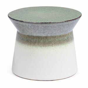 Biały/zielony okrągły stolik ceramiczny ø 37, 5 cm Baraki – Bizzotto obraz