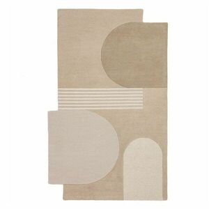 Wełniany dywan tkany ręcznie w naturalnym kolorze 120x180 cm Lozenge – Flair Rugs obraz