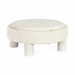 Biały puf Tanya – Bizzotto obraz