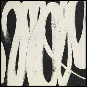 Ręcznie malowany obraz 100x100 cm Spinning Around – Malerifabrikken obraz