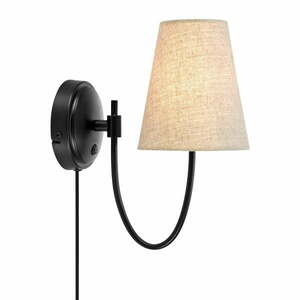 Czarno-beżowy kinkiet do kontaktu Amar – Markslöjd obraz