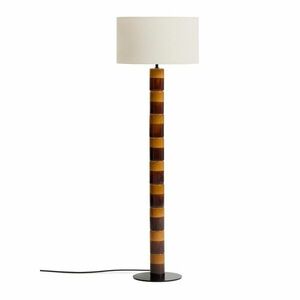 Lampa stojąca z tekstylnym kloszem (wysokość 146 cm) Mavran – Kave Home obraz