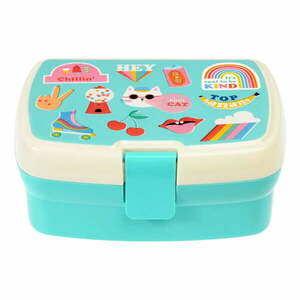 Turkusowy pojemnik śniadaniowy dla dzieci Top Banana – Rex London obraz