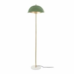 Lampa stojąca w zielono-złotym kolorze z metalowym kloszem (wysokość 154 cm) Waved – Leitmotiv obraz