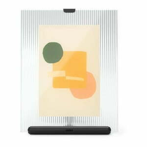 Czarna szklana ramka stojąca 16x20 cm Flute – Umbra obraz