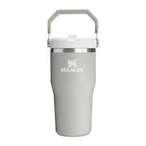 Jasnoszary termos ze stali nierdzewnej 600 ml IceFlow™ Flip Straw 2.0 Tumbler Ash – Stanley obraz