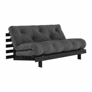 Ciemnoszara rozkładana sofa 160 cm Roots Black Night – Karup Design obraz
