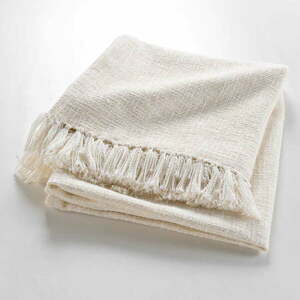 Kremowy koc z mieszanki bawełny 125x150 cm Ziggy – douceur d'intérieur obraz